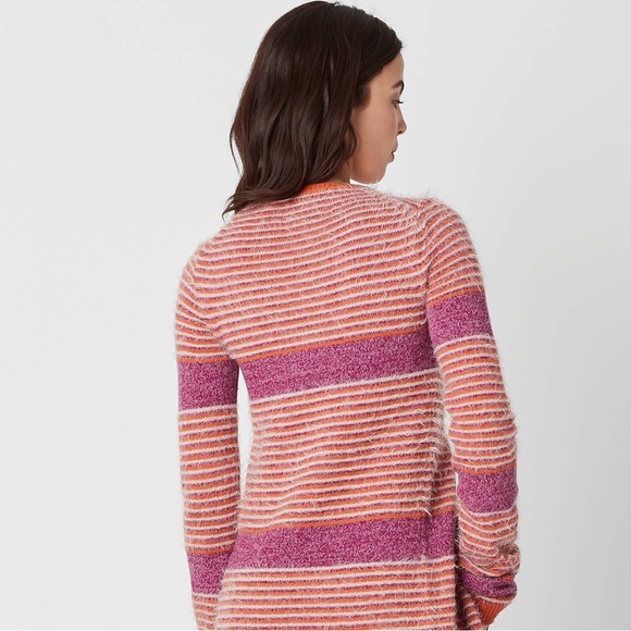 NWT $595 Marc Jacobs Striped Wool-blend Cardigan Sweater Coat - Picture 9 of 9